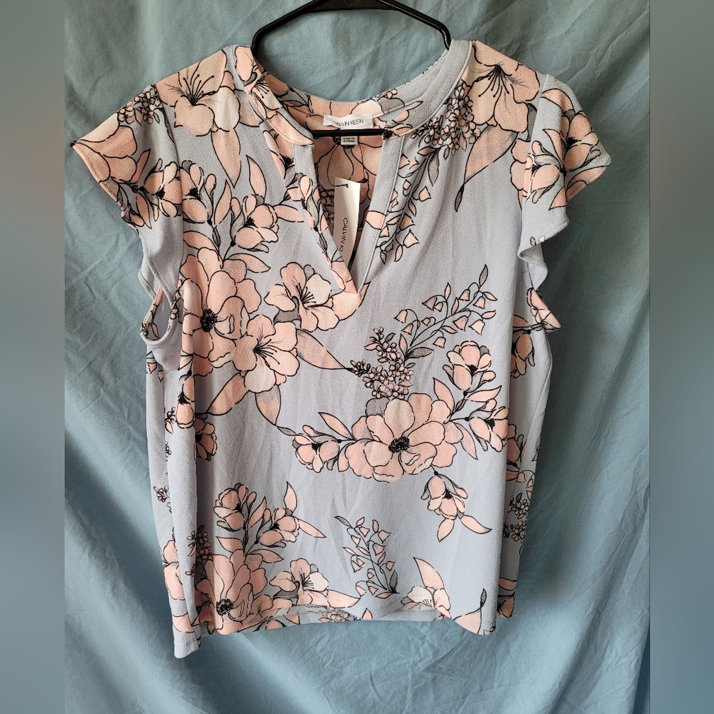 Calvin Klein floral print top